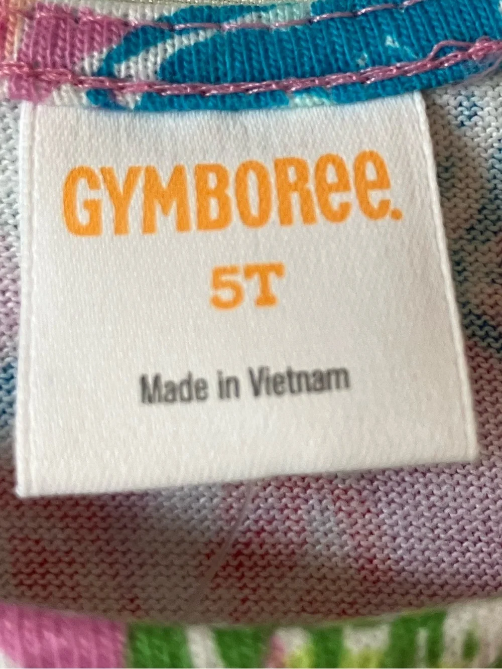 Gymboree Pink Floral Tie-Shoulder Sundress size 5T.